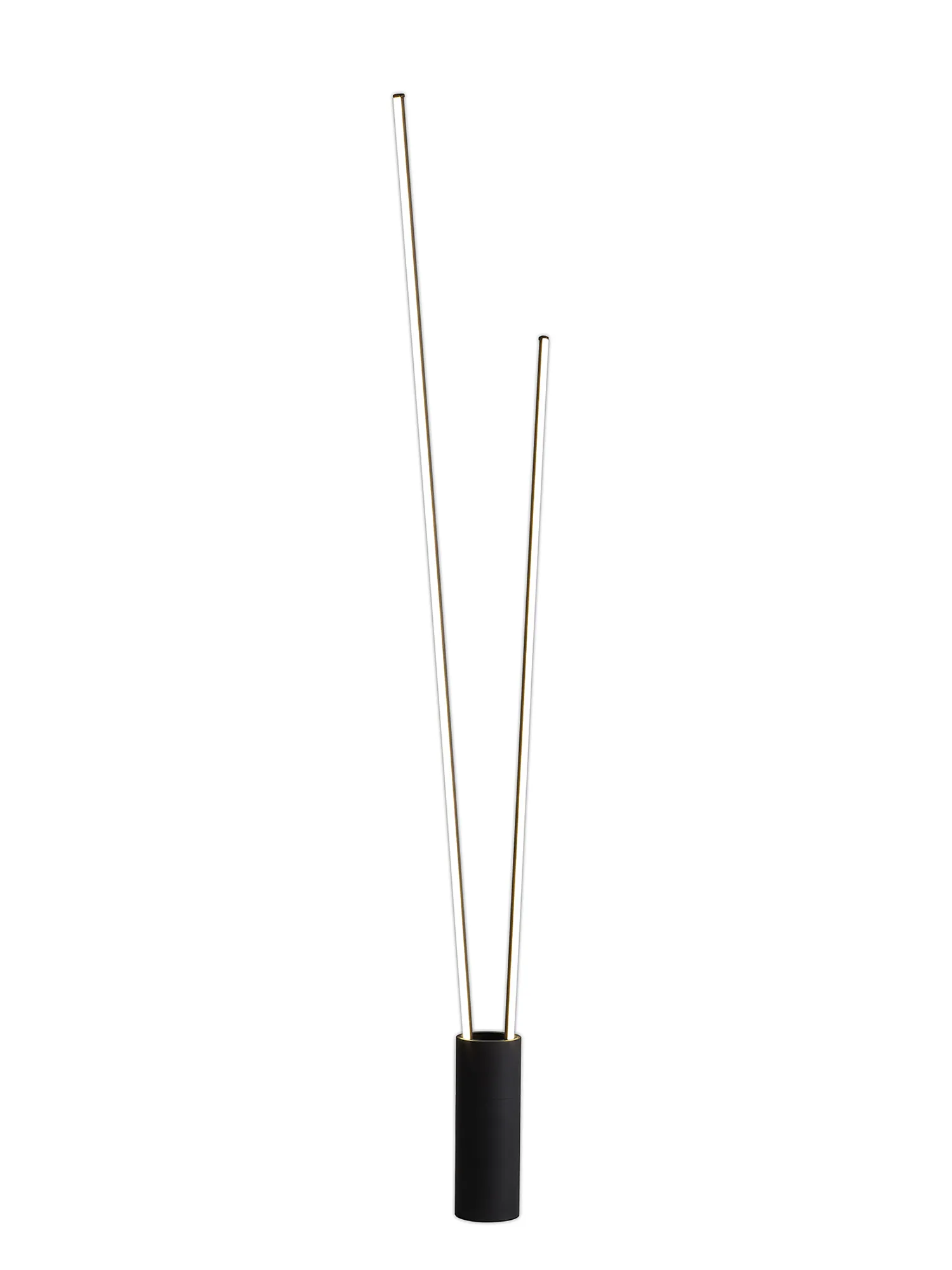 M7346  Vertical Floor Lamp 2 Light 44W LED Black